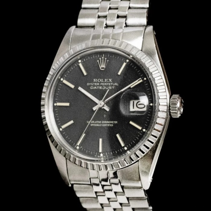 Black datejust rolex